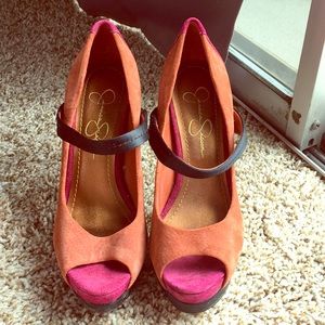 Jessica Simpson suede heels (barely worn)